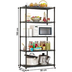 Etajera Tempo Kondela Suer Typ 2 (Black) Thumb