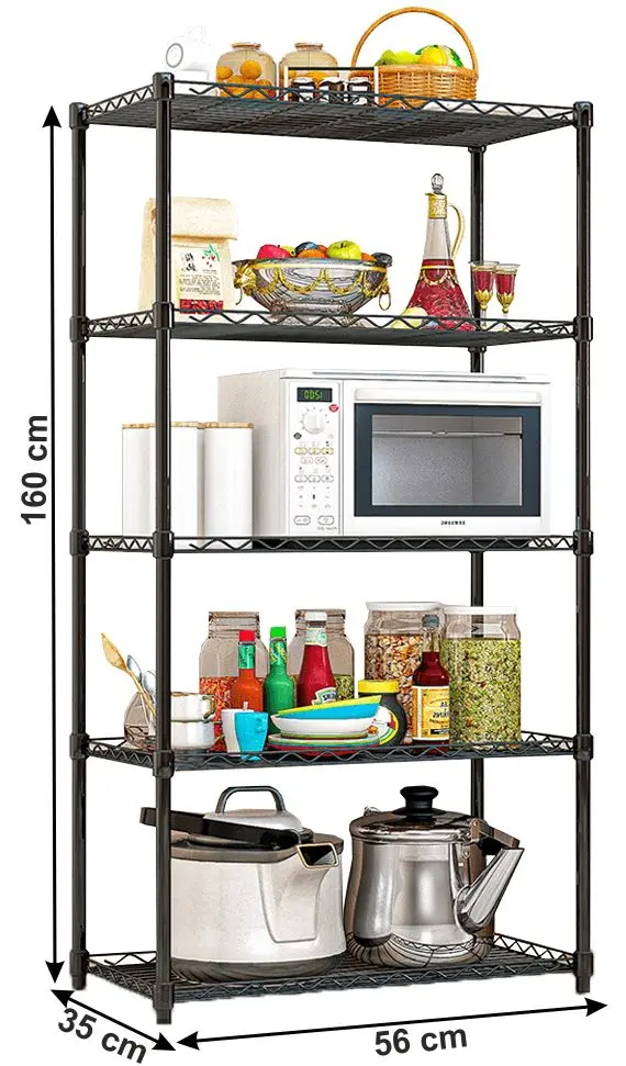 Etajera Tempo Kondela Suer Typ 2 (Black)