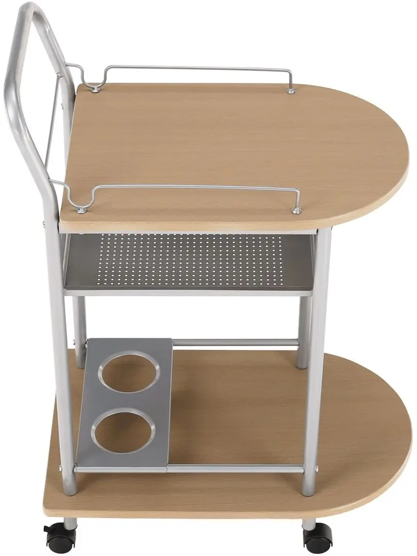 Стол сервировочный Tempo Kondela Lima (Beech/Silver)