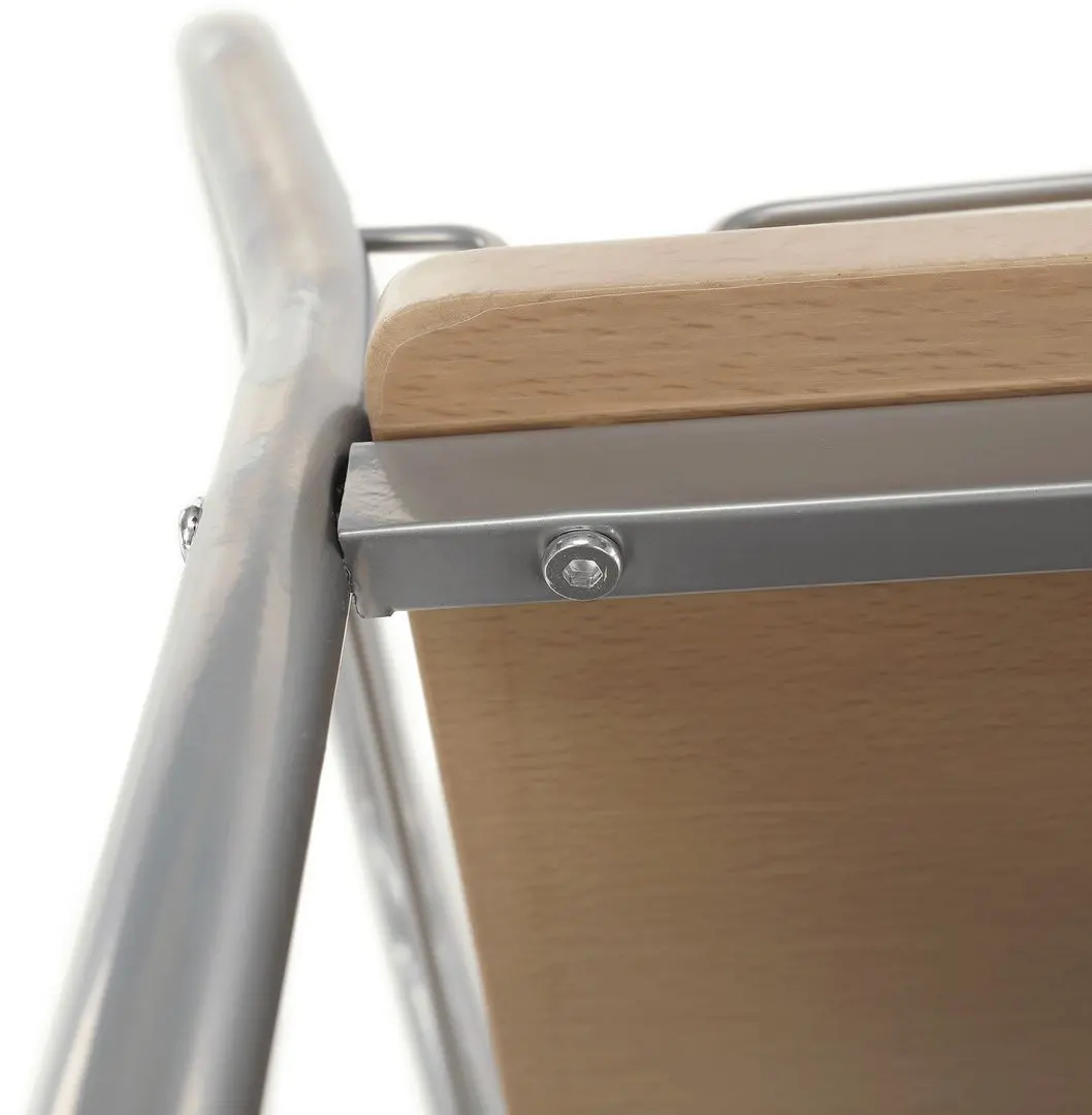 Стол сервировочный Tempo Kondela Lima (Beech/Silver)