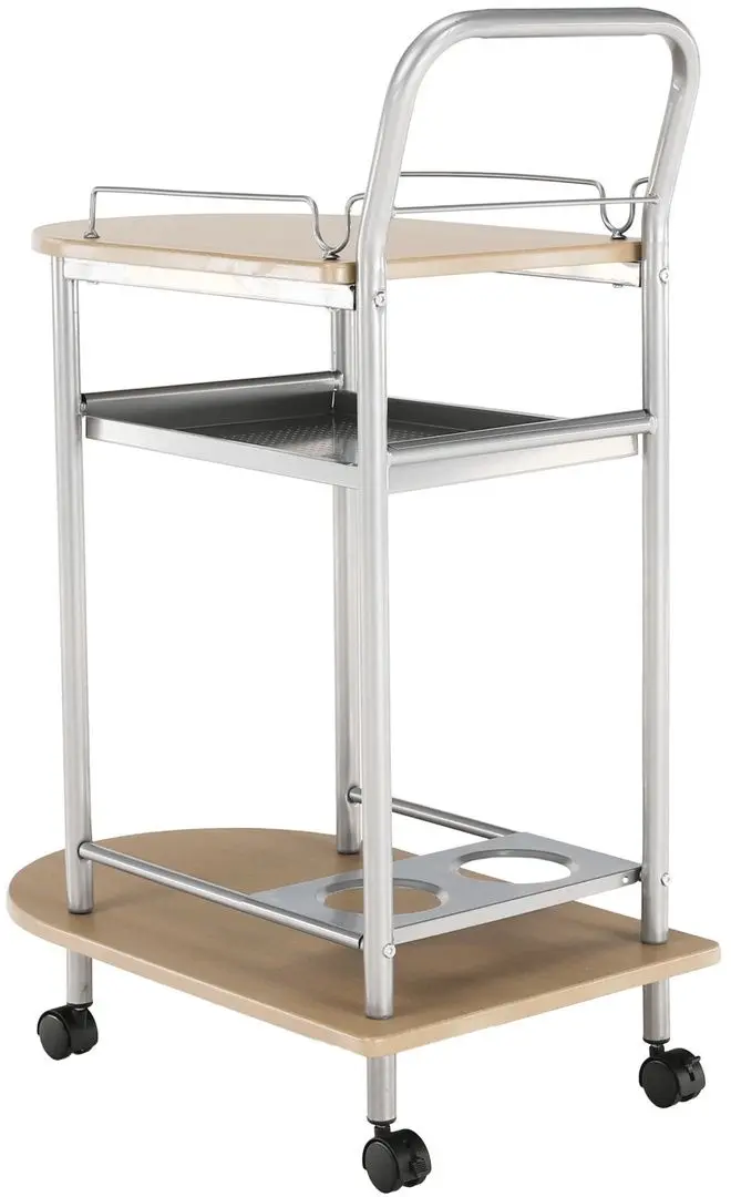 Стол сервировочный Tempo Kondela Lima (Beech/Silver)