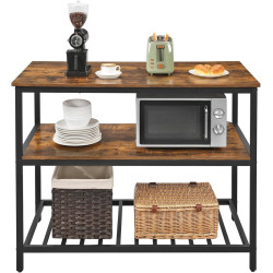 Insula bucatarie Vasagle KKI01BX (Rustic Brown/Black) Thumb