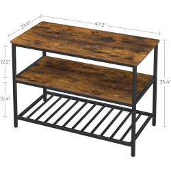 Insula bucatarie Vasagle KKI01BX (Rustic Brown/Black) Thumb