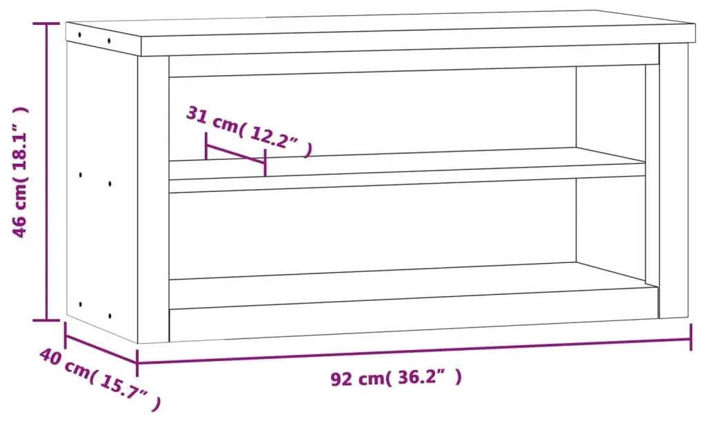 Modul superior VidaXL 376444 (Silver)