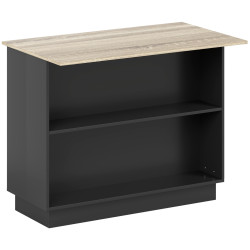 Кухонный остров Homcom 801-354V80BK (Black/Oak) Thumb