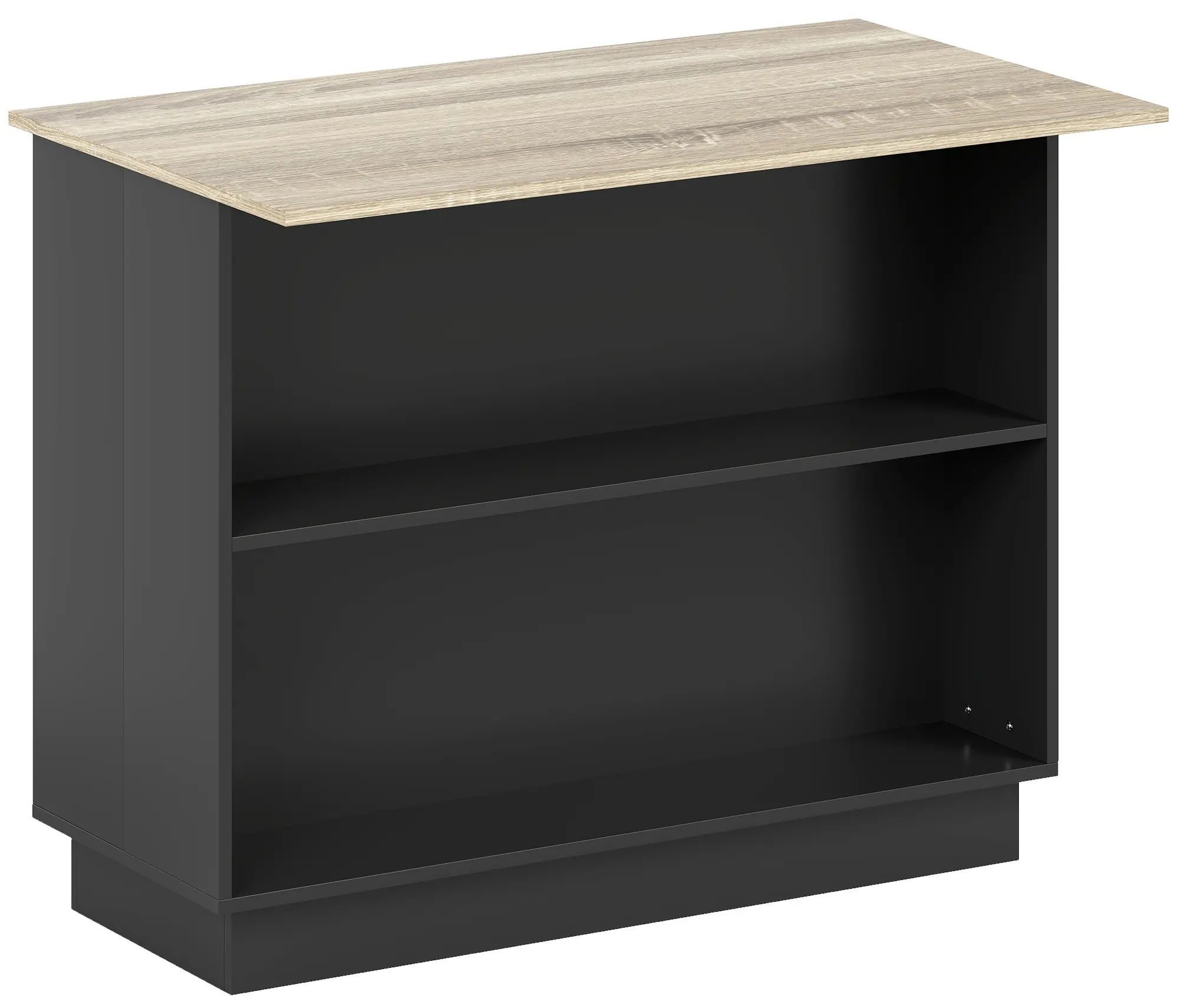 Кухонный остров Homcom 801-354V80BK (Black/Oak) - 2