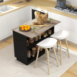 Кухонный остров Homcom 801-354V80BK (Black/Oak) Thumb