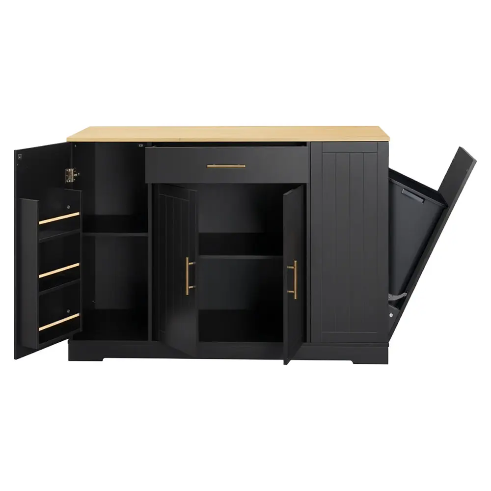 Кухонный остров Tempo Kondela Torio (Black/Oak) - 4