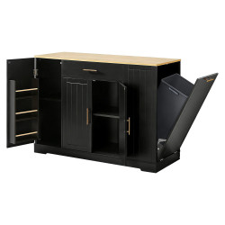 Кухонный остров Tempo Kondela Torio (Black/Oak) Thumb