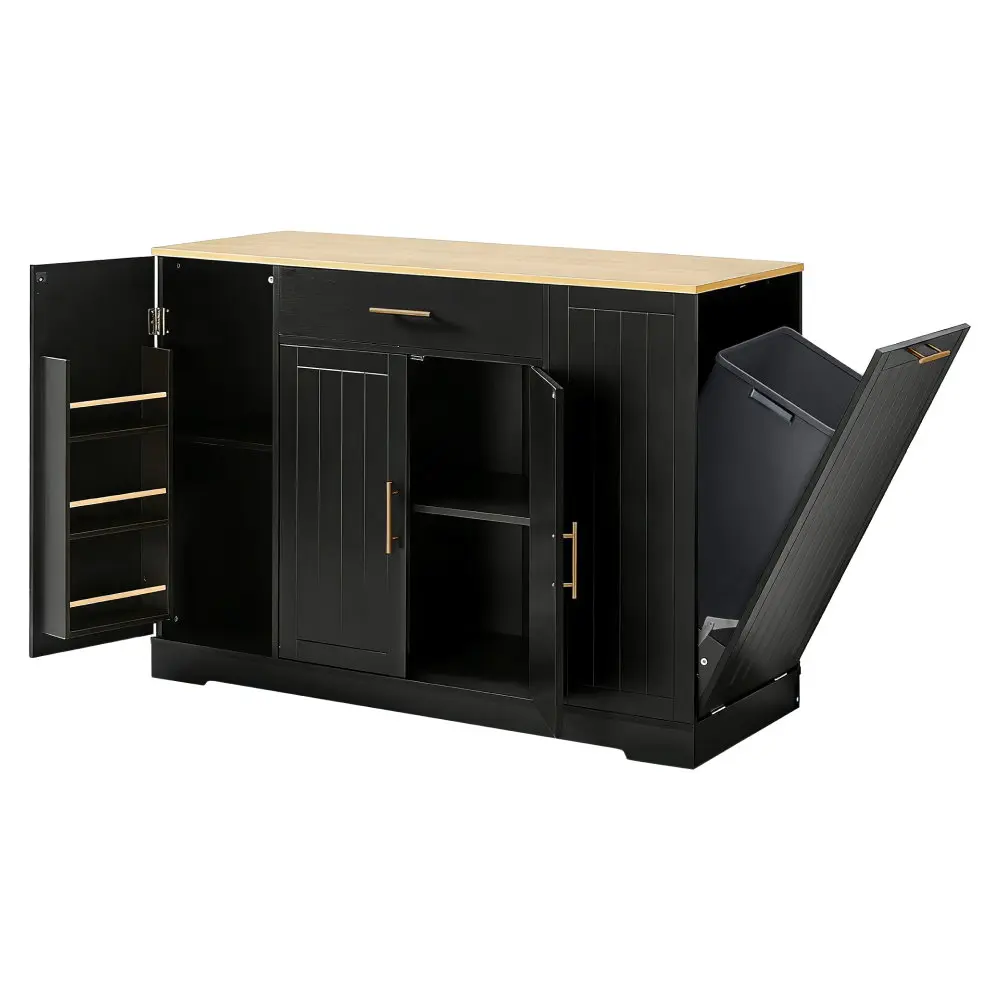 Кухонный остров Tempo Kondela Torio (Black/Oak) - 6