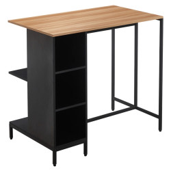 Кухонный островок Tempo Kondela Figo 100x60 (Oak/Black) Thumb