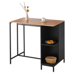 Кухонный островок Tempo Kondela Figo 100x60 (Oak/Black) Thumb