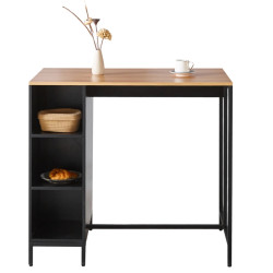 Кухонный островок Tempo Kondela Figo 100x60 (Oak/Black) Thumb