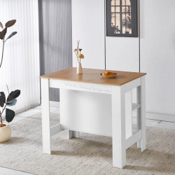 Кухонный островок Tempo Kondela Lunan 103x70 (Oak/White)