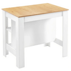 Кухонный островок Tempo Kondela Lunan 103x70 (Oak/White) Thumb