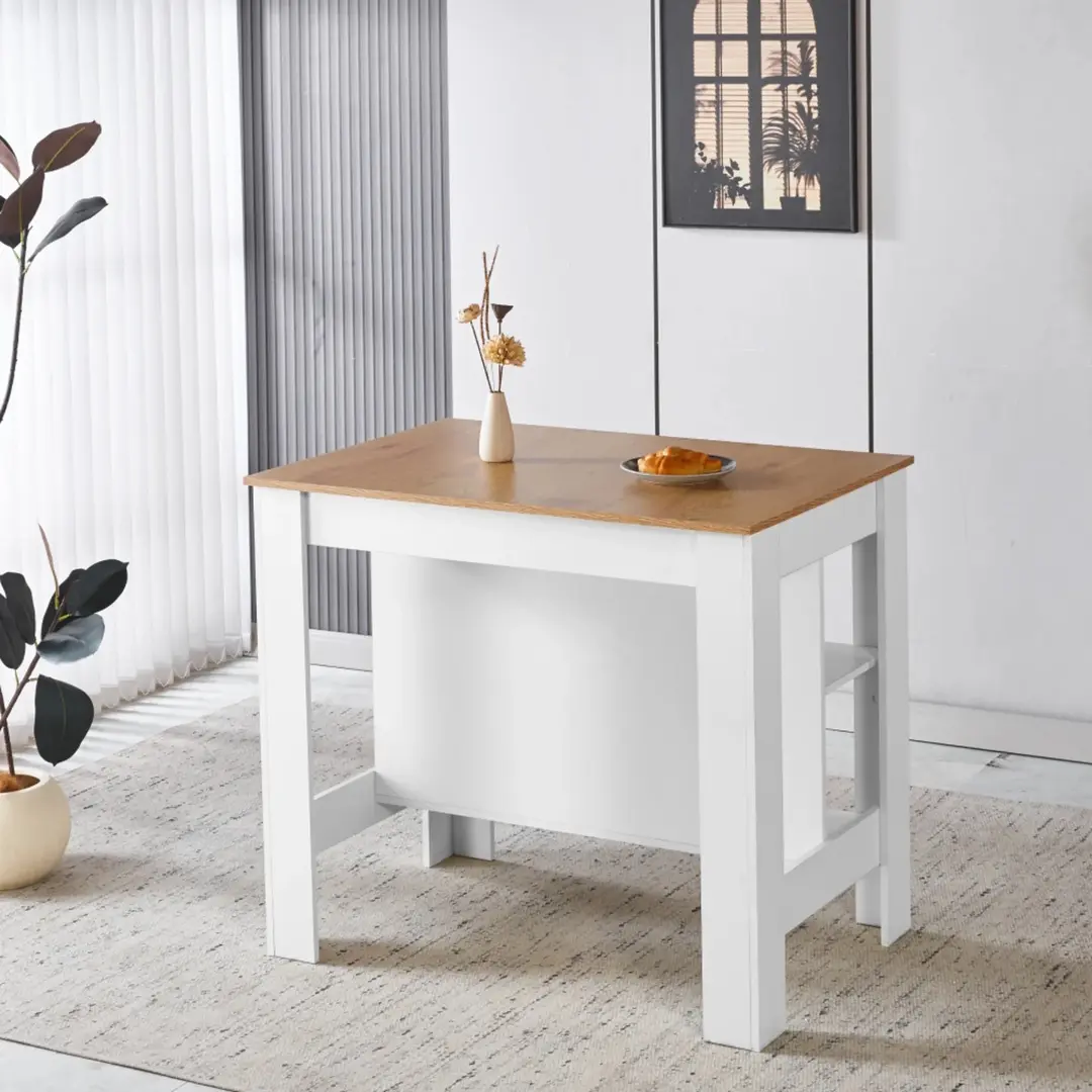 Кухонный островок Tempo Kondela Lunan 103x70 (Oak/White)