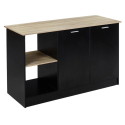 Кухонный островок Tempo Kondela Pompej 150x60 (Oak/Black) Thumb