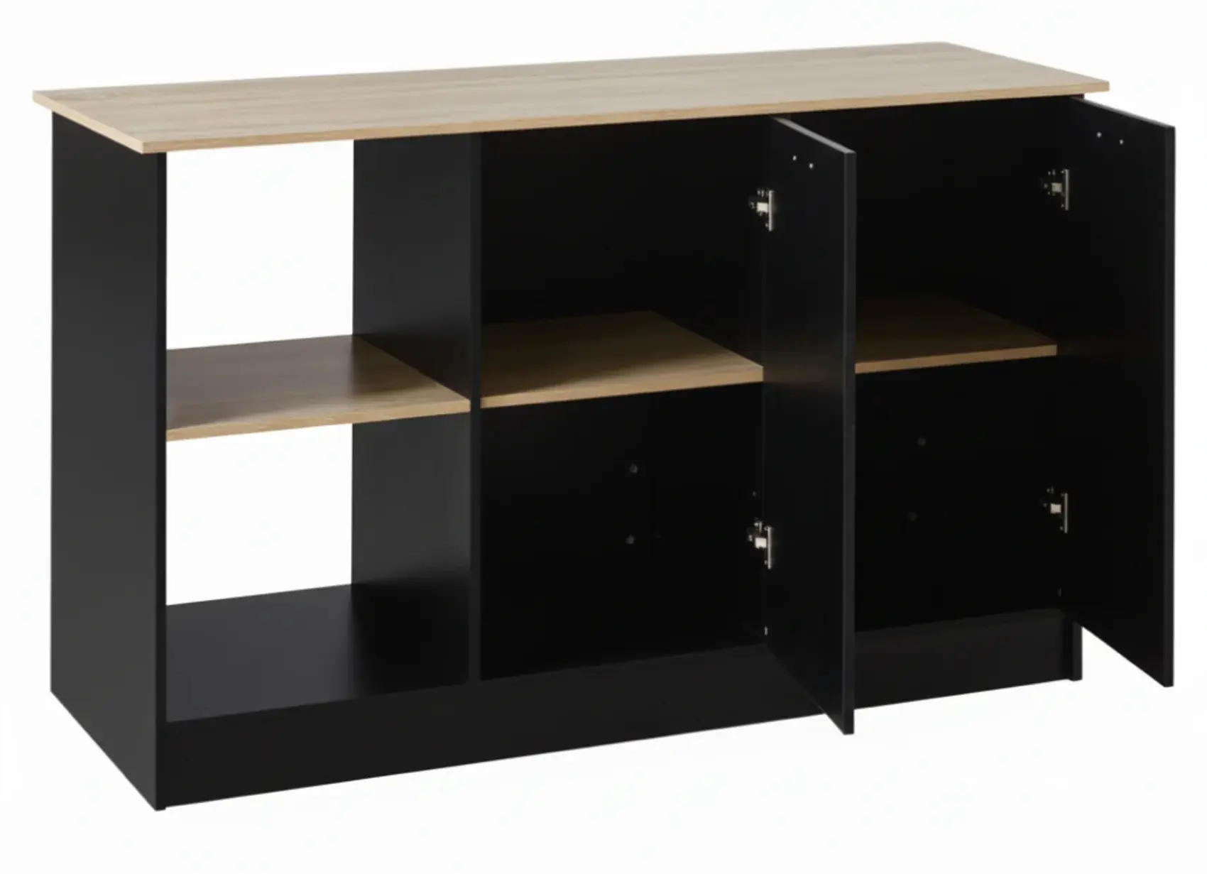 Кухонный островок Tempo Kondela Pompej 150x60 (Oak/Black) - 5