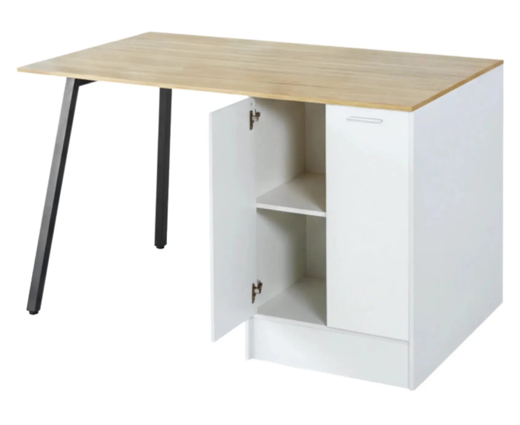 Кухонный островок Tempo Kondela Xilo 150x90 (Oak/White) - 5