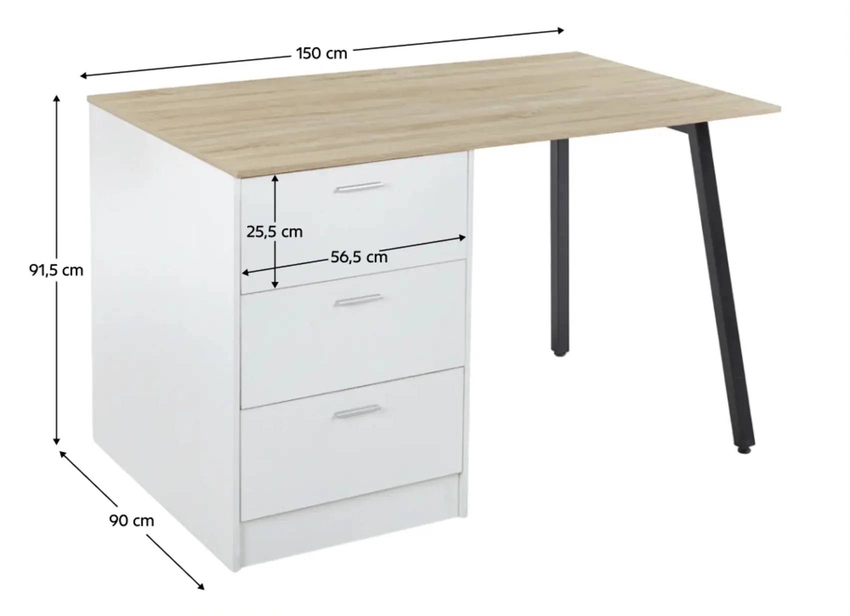 Кухонный островок Tempo Kondela Xilo 150x90 (Oak/White) - 9