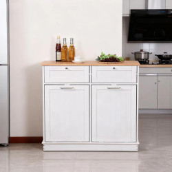 Шкаф Tempo Kondela Delins Typ 2 (White/Bamboo) Thumb