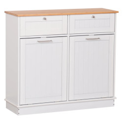Шкаф Tempo Kondela Delins Typ 2 (White/Bamboo) Thumb