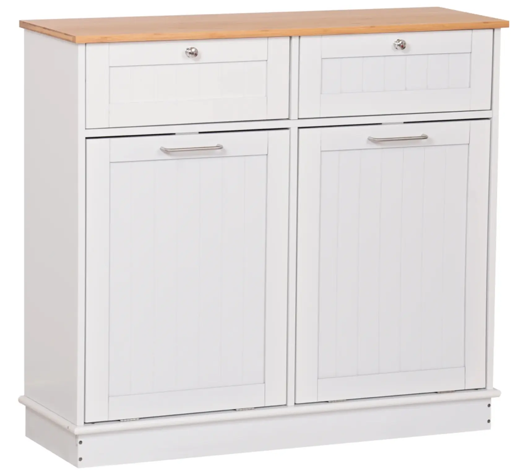 Шкаф Tempo Kondela Delins Typ 2 (White/Bamboo) - 3