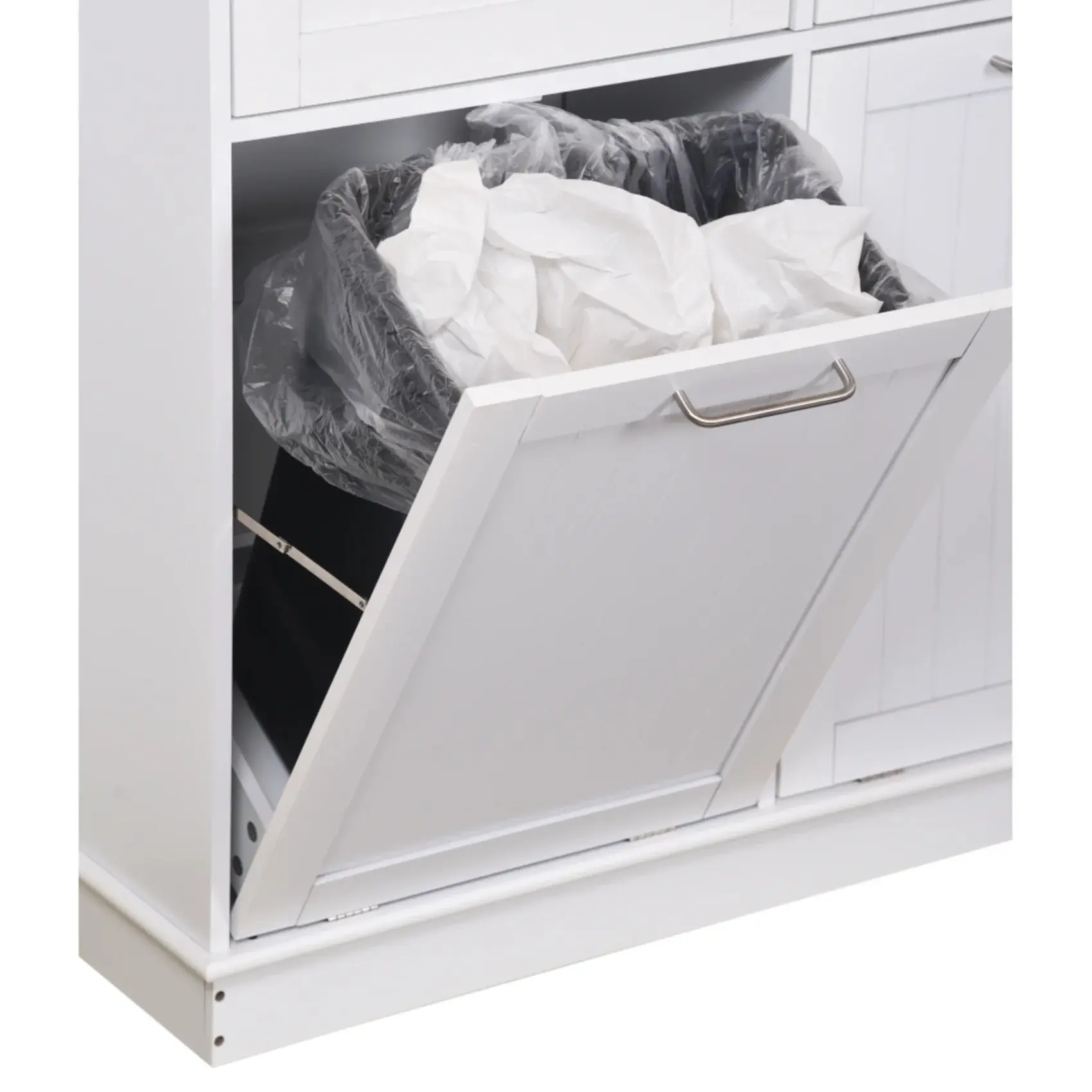 Шкаф Tempo Kondela Delins Typ 2 (White/Bamboo) - 5
