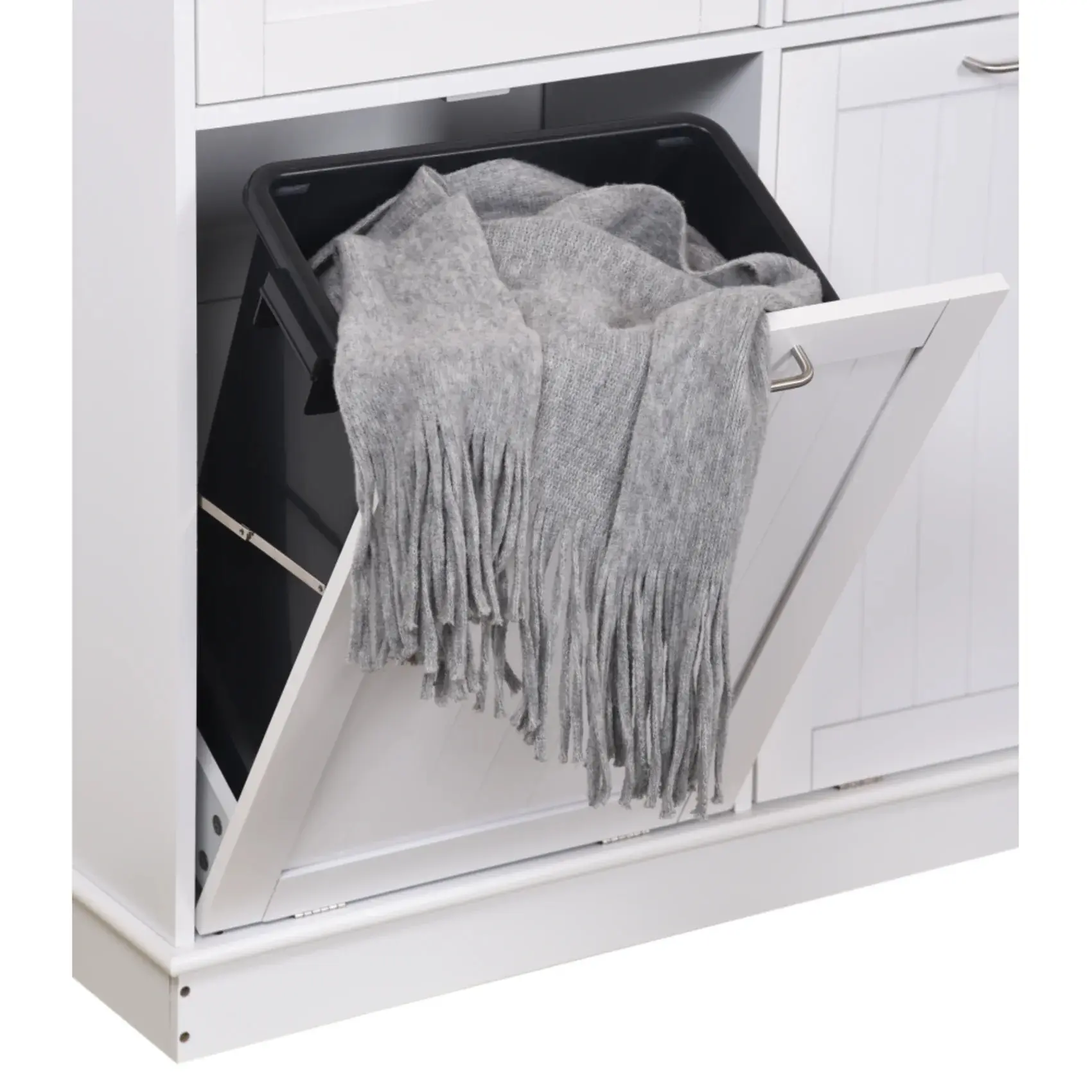 Шкаф Tempo Kondela Delins Typ 2 (White/Bamboo) - 10