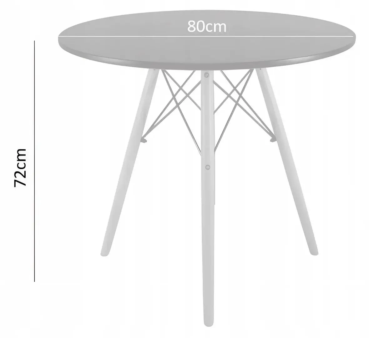 Стол Chomik FAT1170 72x80 (White/Oak) - 6