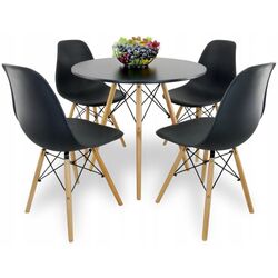 Стол Chomik FAT1187 72x80 (Black/Oak) Thumb