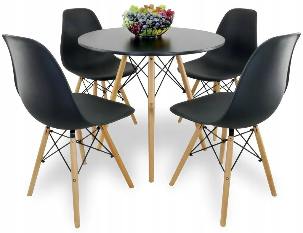 Стол Chomik FAT1187 72x80 (Black/Oak) - 9