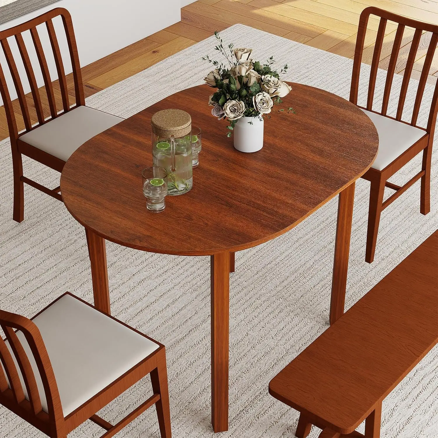Masa Costway HV10786WT (Walnut) - 4