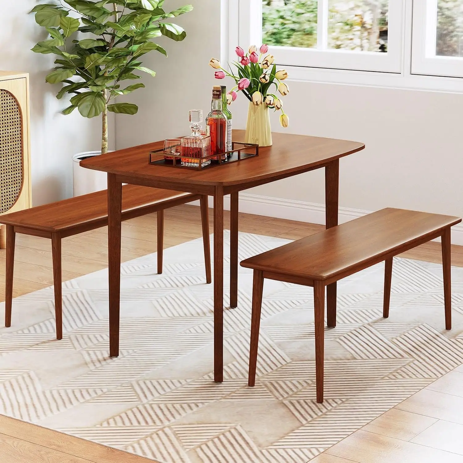 Стол Costway HV10787WT (Walnut) - 6