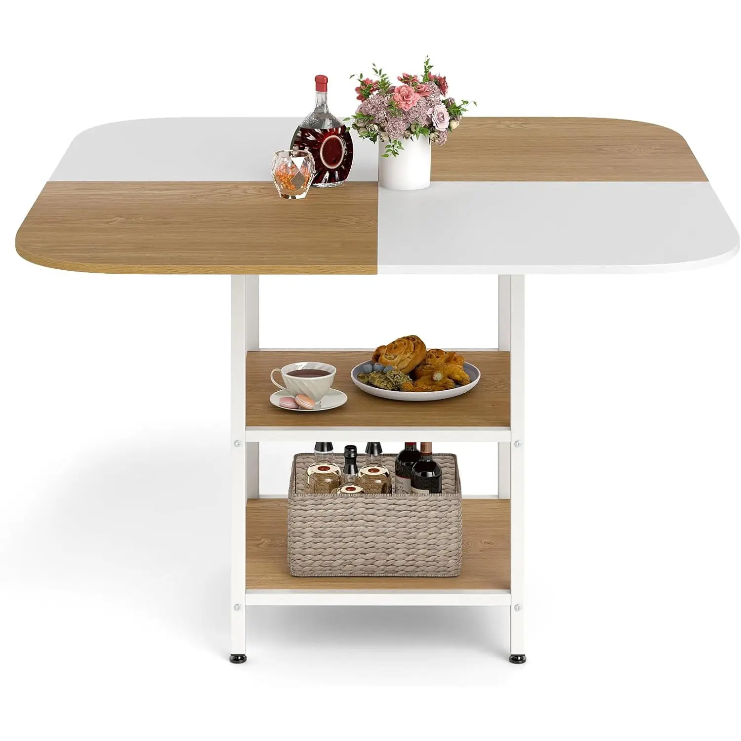 Стол Costway JV13609NA (Natural/White) - 3