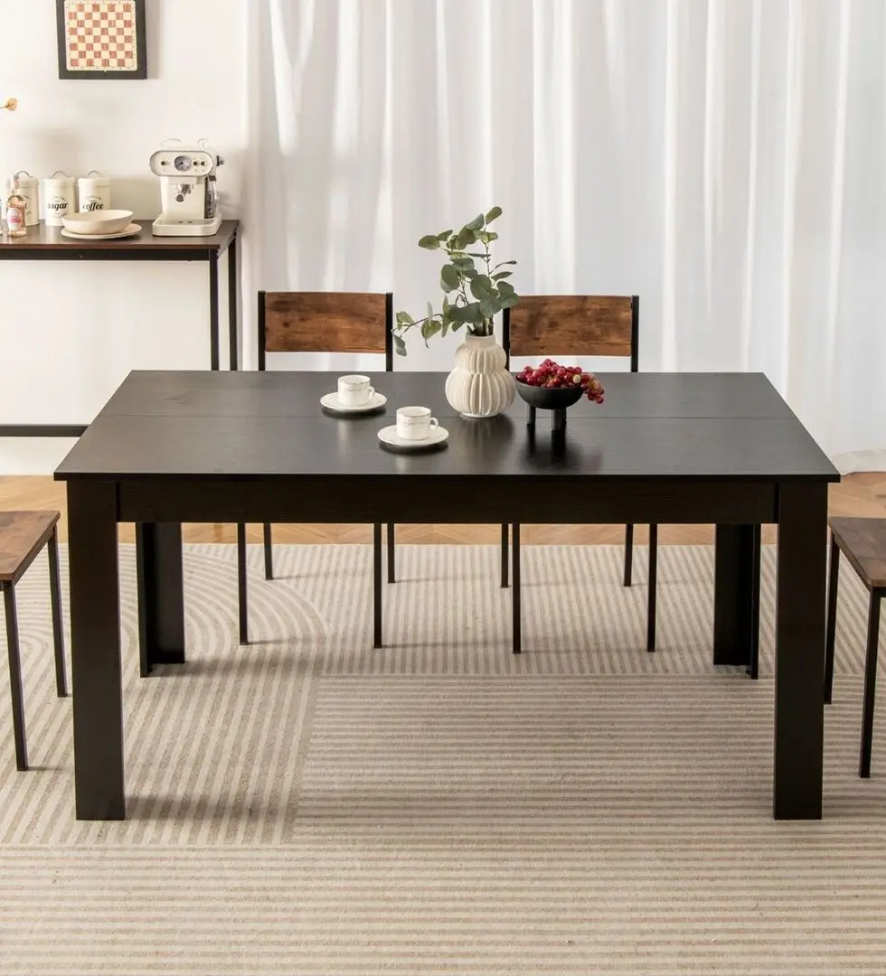 Стол Costway KC55793DK 160x80 (Black)