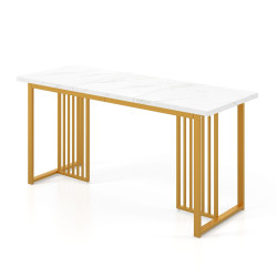 Стол Costway KC56958WH (White/Gold) Thumb