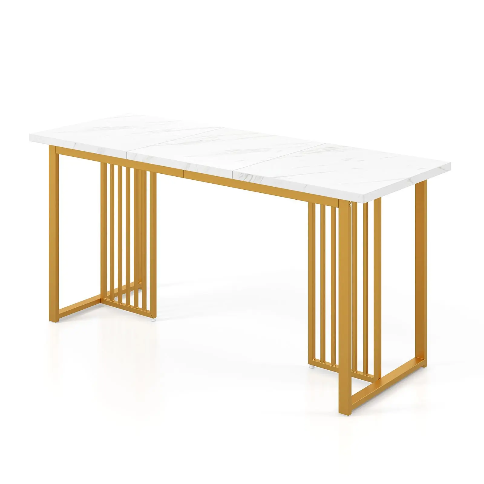 Стол Costway KC56958WH (White/Gold) - 3