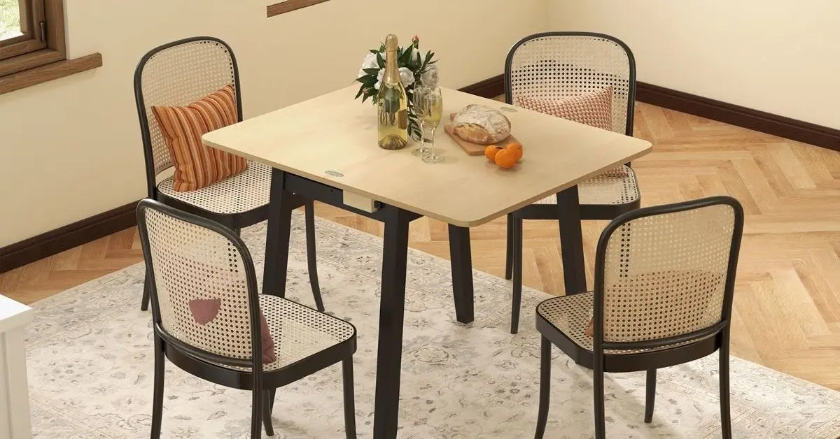 Masa extensibila Costway JV11365NA (Natural/Black)