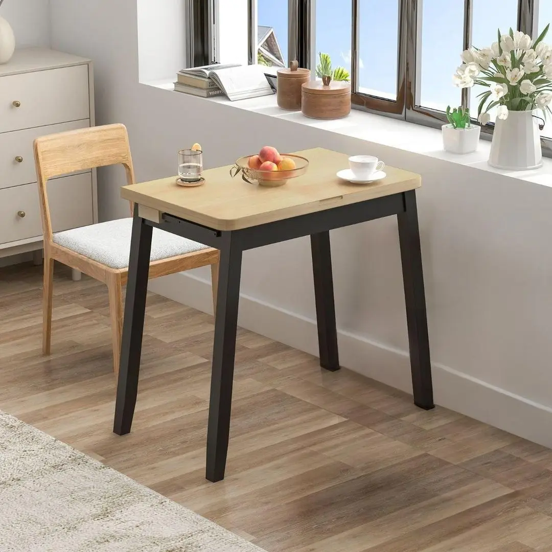 Masa extensibila Costway JV11365NA (Natural/Black)