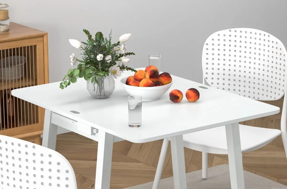 Стол раскладной Costway JV11365WH (White)