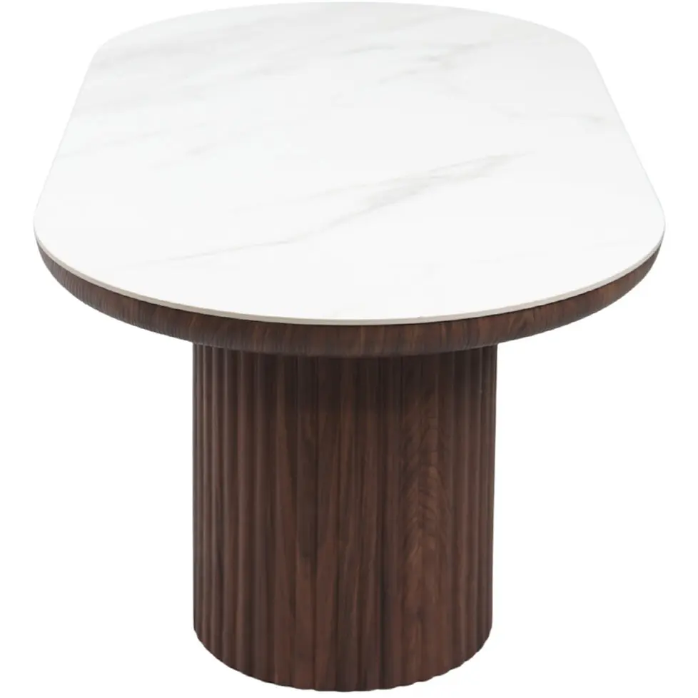 Стол DP Botas 200x90x76 (Walnut/White) - 3