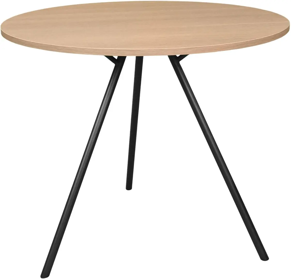 Стол DP Easy Rondo 80x80 (Oak/Black)