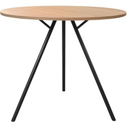 Стол DP Easy Rondo 80x80 (Oak/Black) Thumb