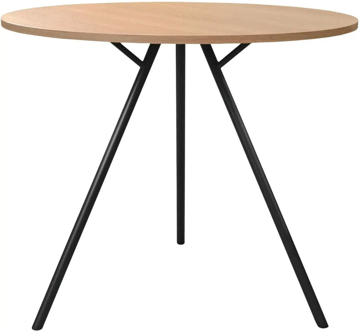 Стол DP Easy Rondo 80x80 (Oak/Black)