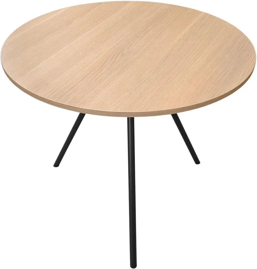 Стол DP Easy Rondo 80x80 (Oak/Black)