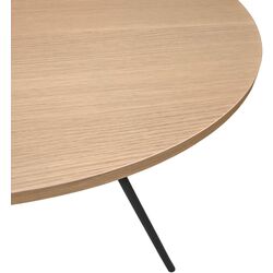 Стол DP Easy Rondo 80x80 (Oak/Black) Thumb