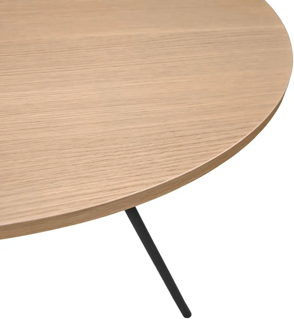 Стол DP Easy Rondo 80x80 (Oak/Black)