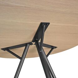 Стол DP Easy Rondo 80x80 (Oak/Black) Thumb