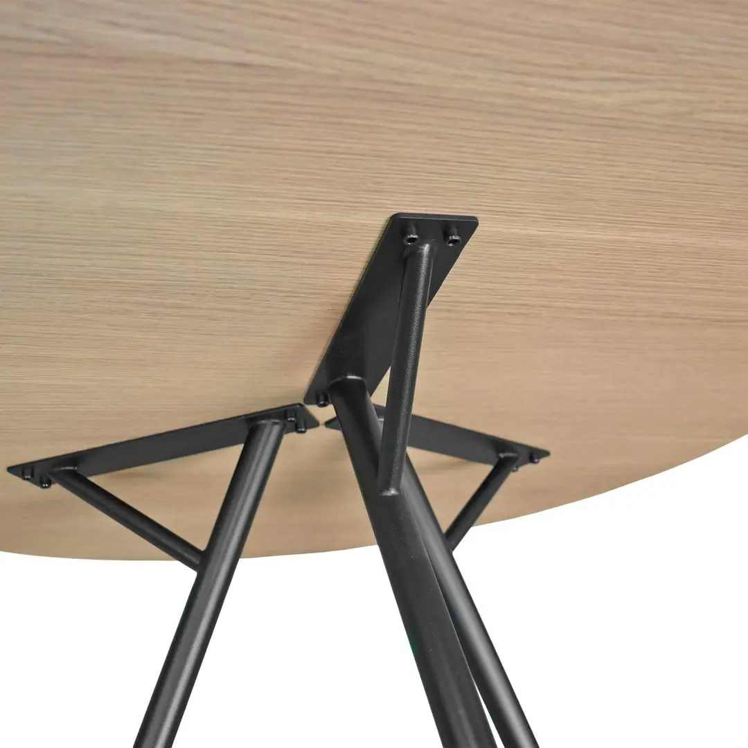 Стол DP Easy Rondo 80x80 (Oak/Black)